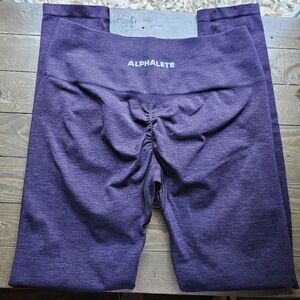 Alphalete Purple Maroon Amplify Leggings ?Twilight